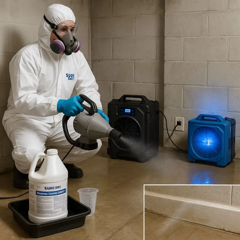 Sanitization and Odor Removal process in Shirley, MA